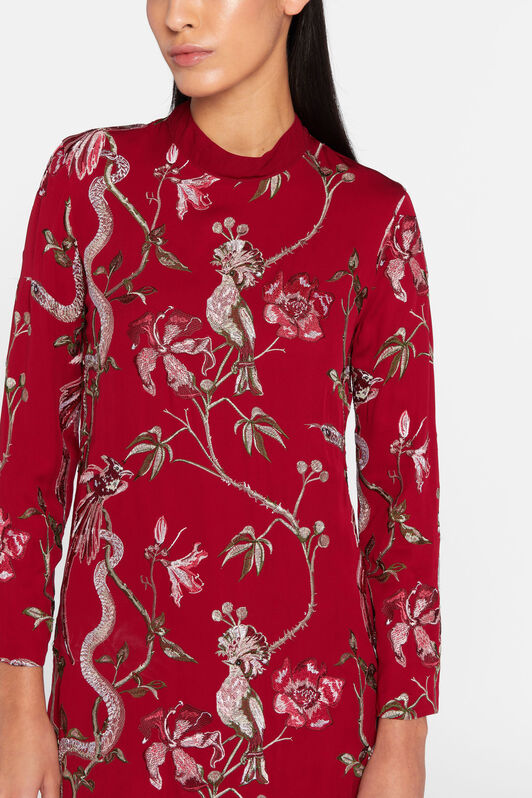 JC Abito con ricamo floreale e animalier Just Cavalli JC Abito con ricamo floreale e animalier Just Cavalli 256-256 HQLSBI-ISETX