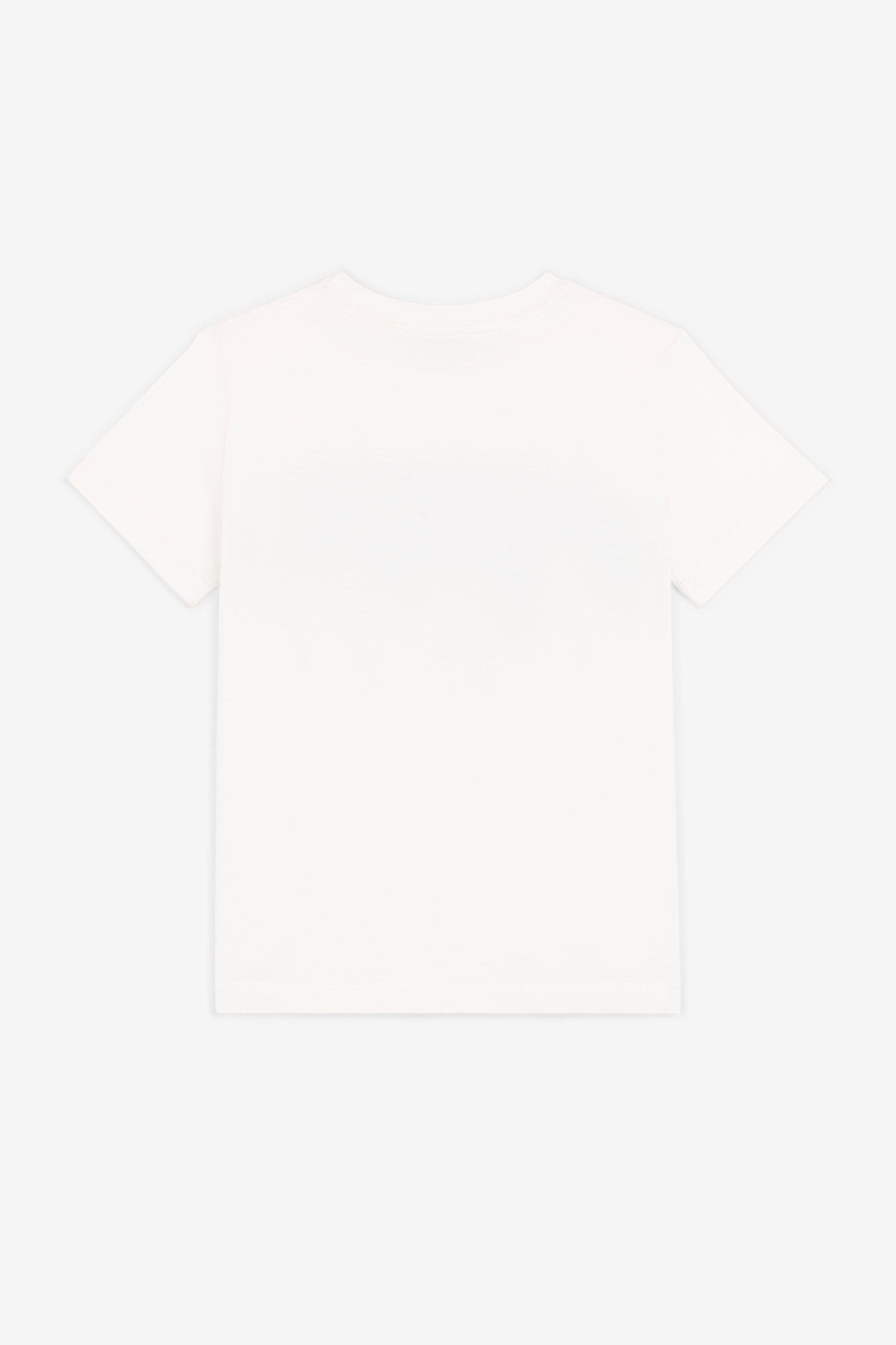 JU Camiseta con estampado Animalier Patchwork Blanco OJT601-ISA2J