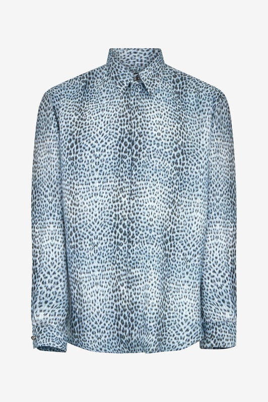 RC Silk Shirt with Baby Jaguar Print QUIET HARBOUR WNT712-4QR31
