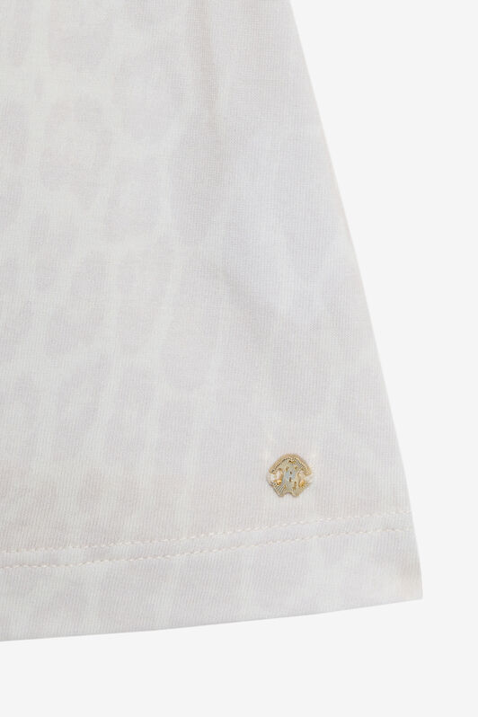 JU Abito Bianco Latte E Avorio Jaguar Skin MILKY WHITE/AVORY VJT103-JD001