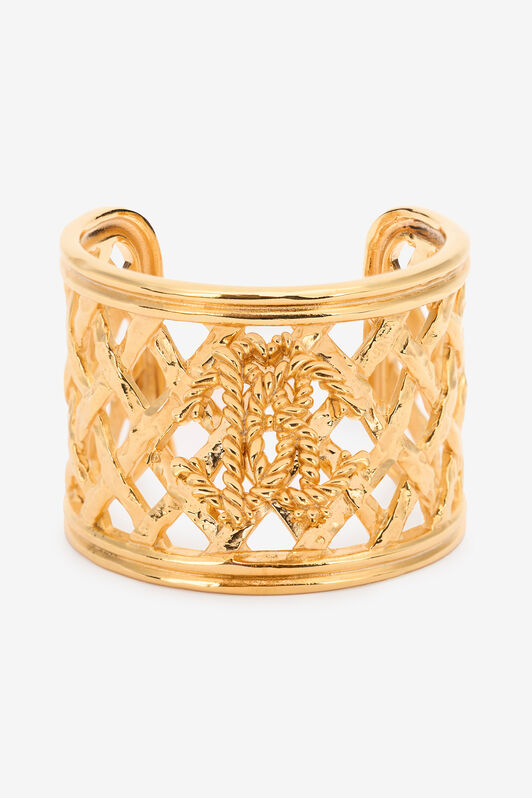 RC RC Monogram Cuff Bracelet Gold UWG005-AM001