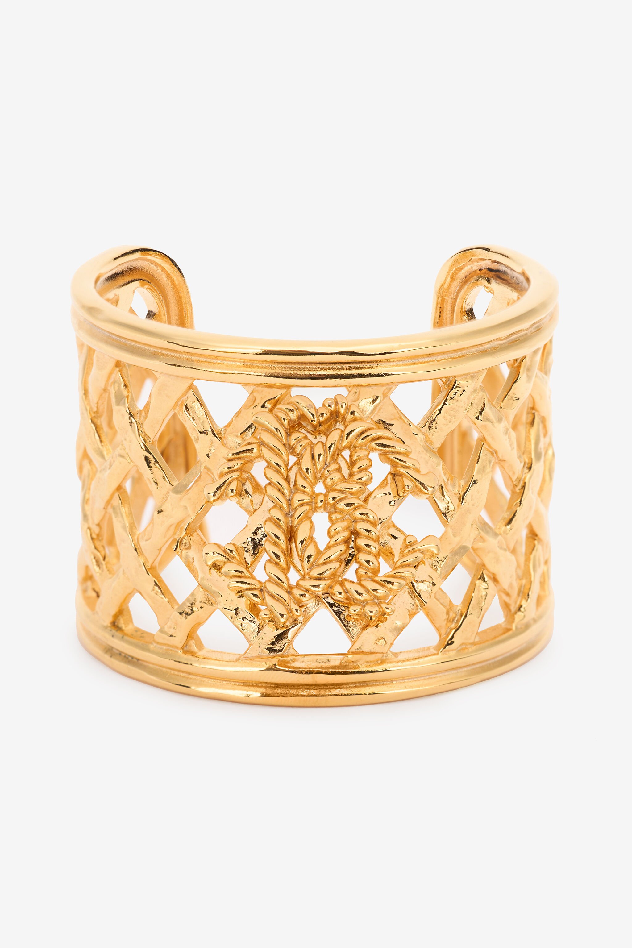 RC RC Monogram Cuff Bracelet Gold UWG005-AM001