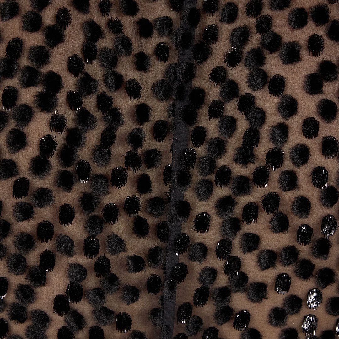 RC Polka-Dot Shirt-Style Bodysuit Black UKT706-FC004