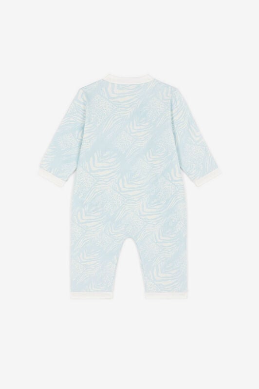 JU Animalier Patchwork-Print Babygrow Set JU Animalier Patchwork-Print Babygrow Set Light Blue OJT80A-JMC76
