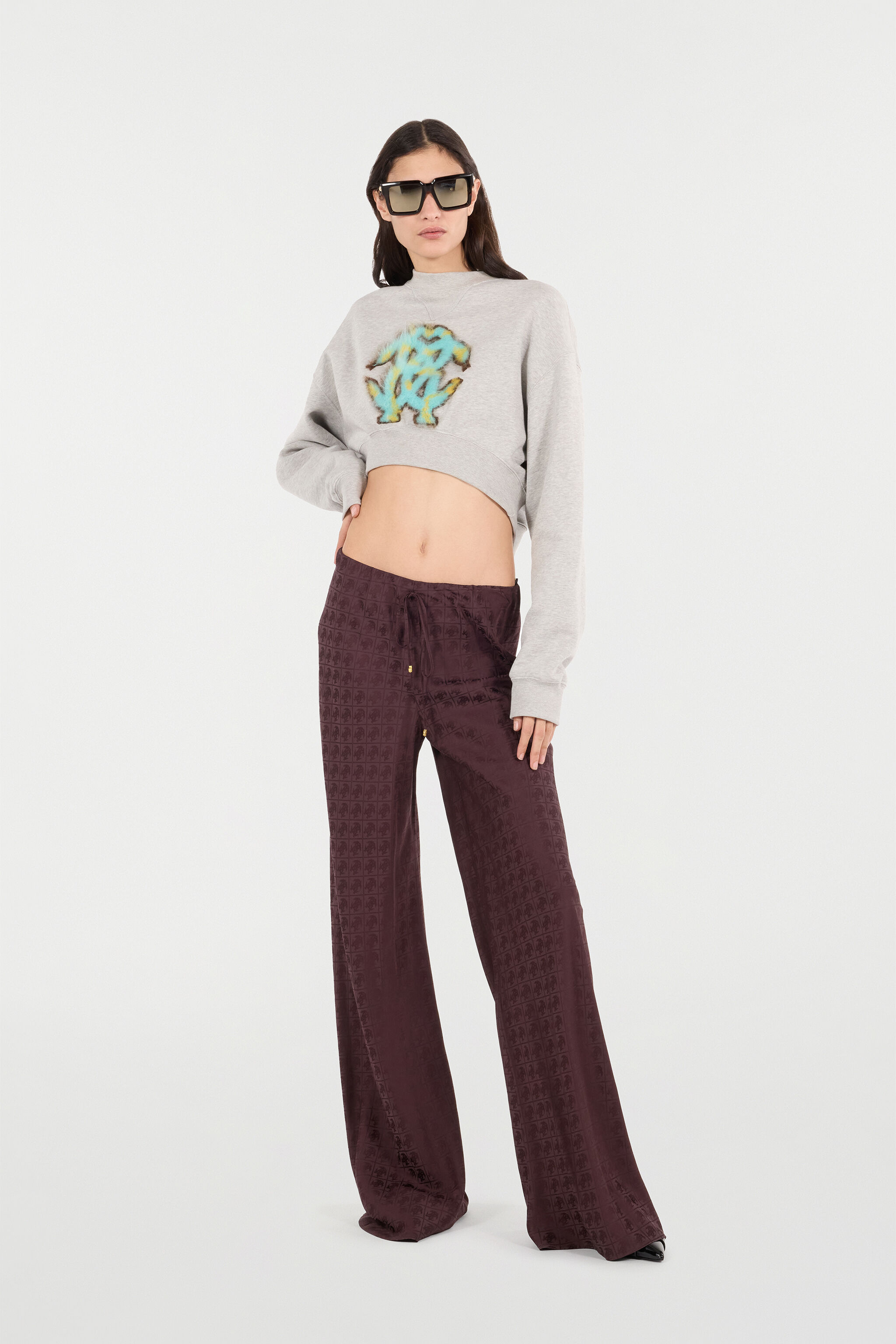 RC Loose Pants with Mirror Snake Monogram Purple VKT210-RK010