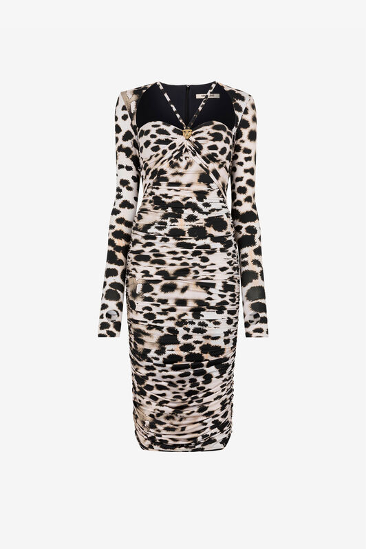 RC Robe Midi Imprimé Murena Noir/Blanc QKT171-LNF49