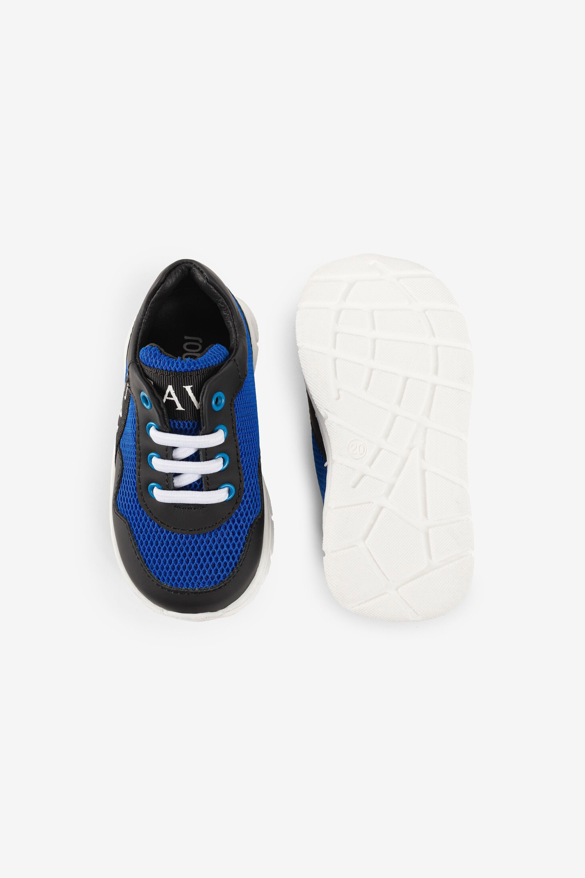 JU Sneakers con logo Blu PJS057-FG003