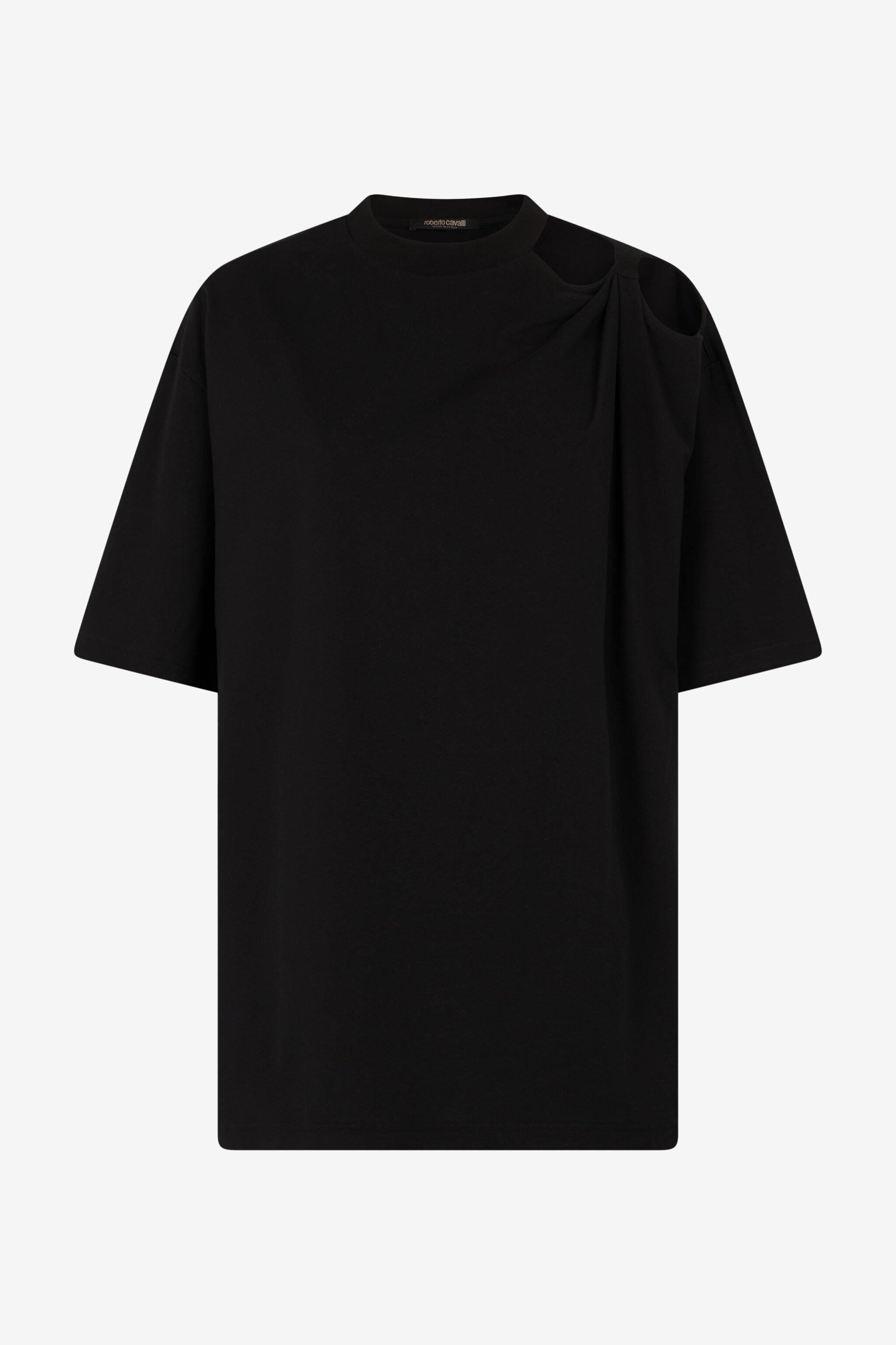 RC T-Shirt with Cut-Out and Tiger Head Schwarz UKT63A-JD030