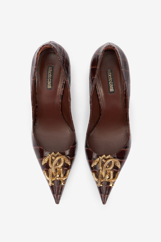 RC Pumps with RC logo Brown TKS010-PZ055