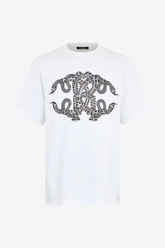 RC T-shirt in Cotone con Stampa Serpente RC T-shirt in Cotone con Stampa Serpente WHITE WNT61H-JD022
