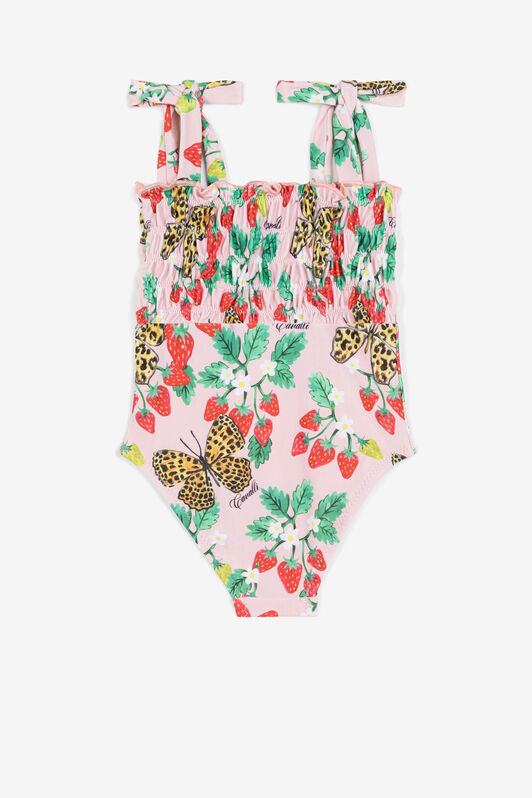 JU Traje de baño con estampados Strawberry y Butterfly Rosa QJW006-HVF64
