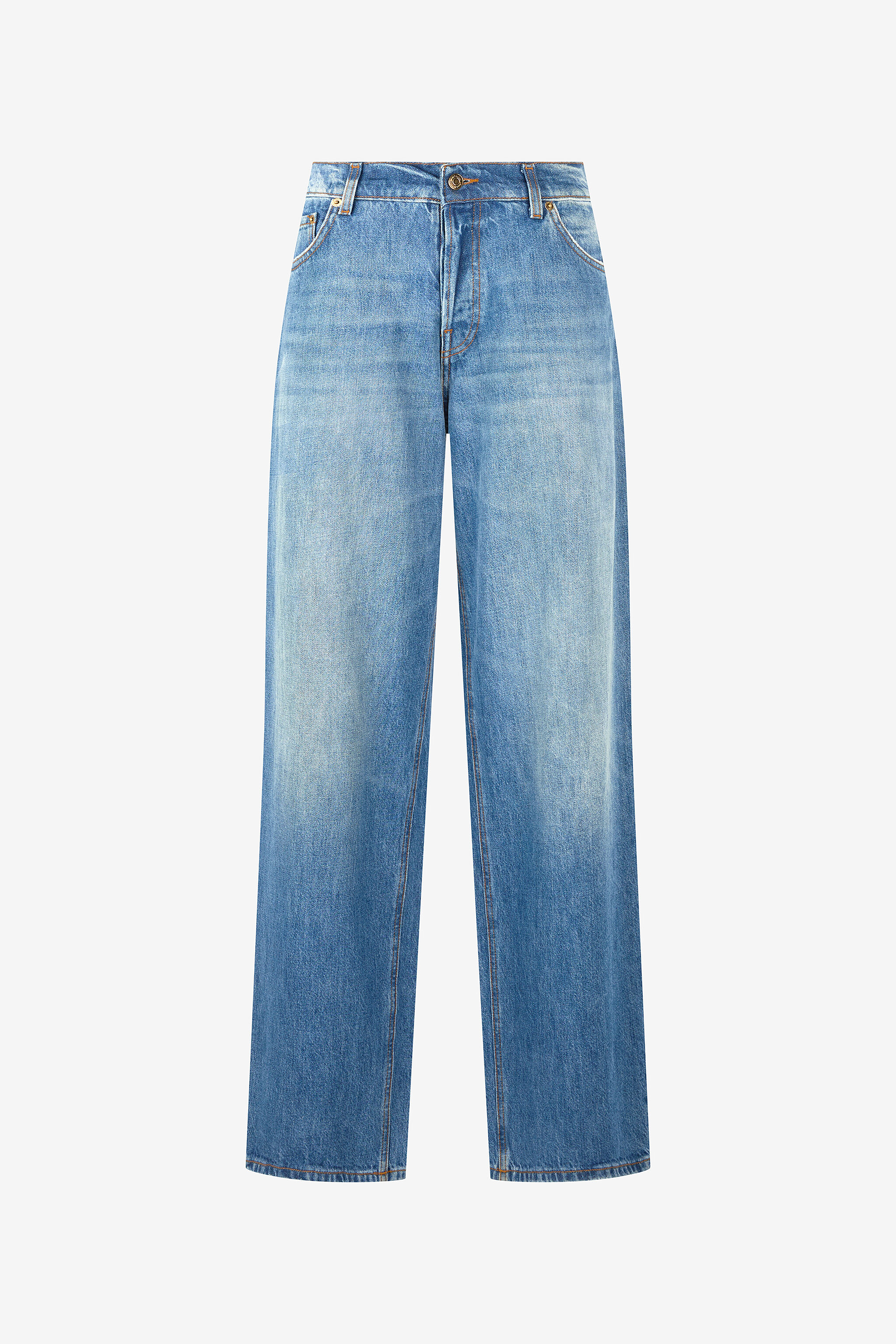 RC Loose Fit Jeans with Mirror Snake Monogram Light blue VKJ207-VT001