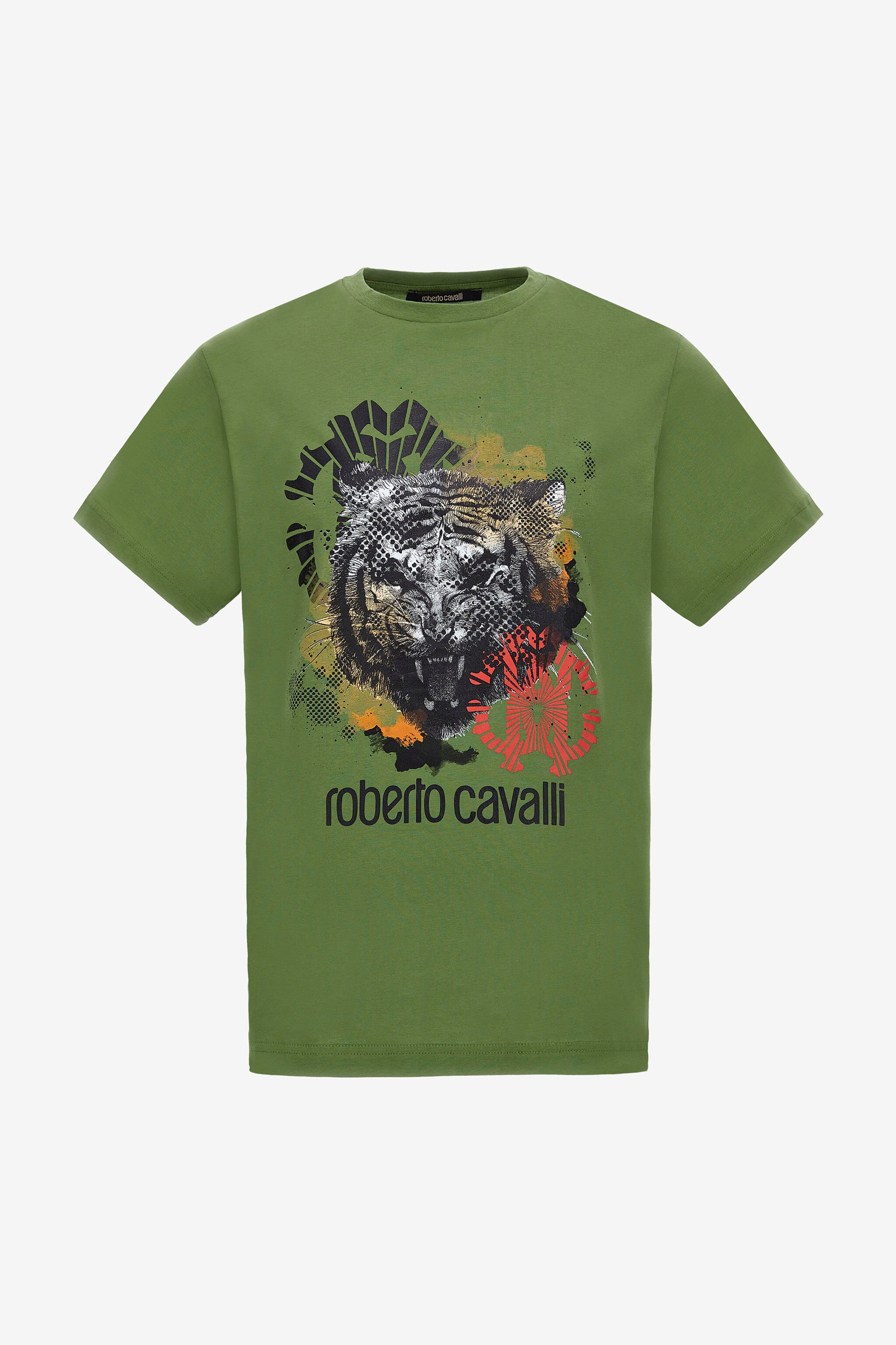 RC T-shirt with Jaguar logo and print Green NOT60A-JD060
