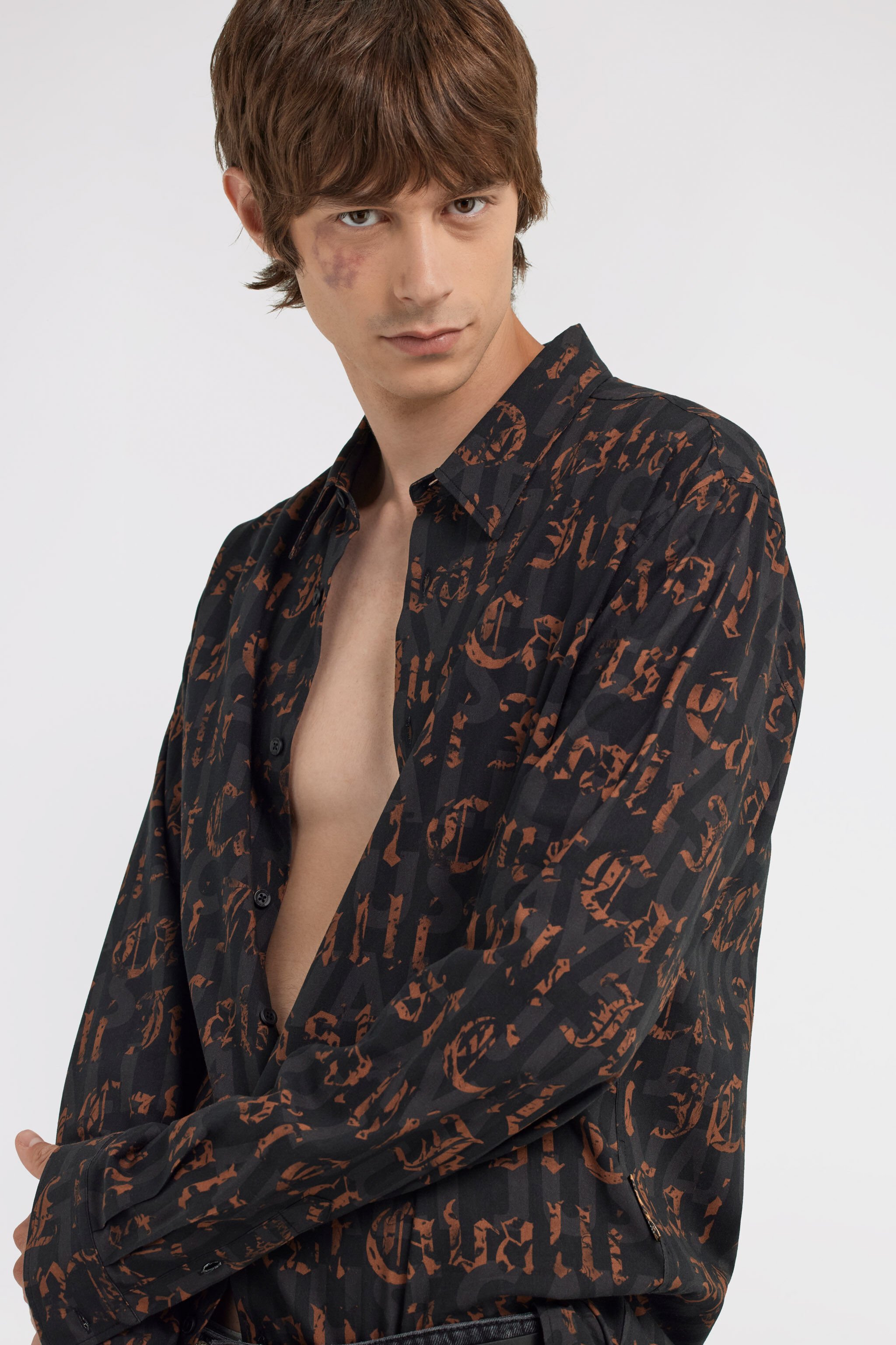 JC Just Cavalli Shirt Schwarz TFM009-TF080