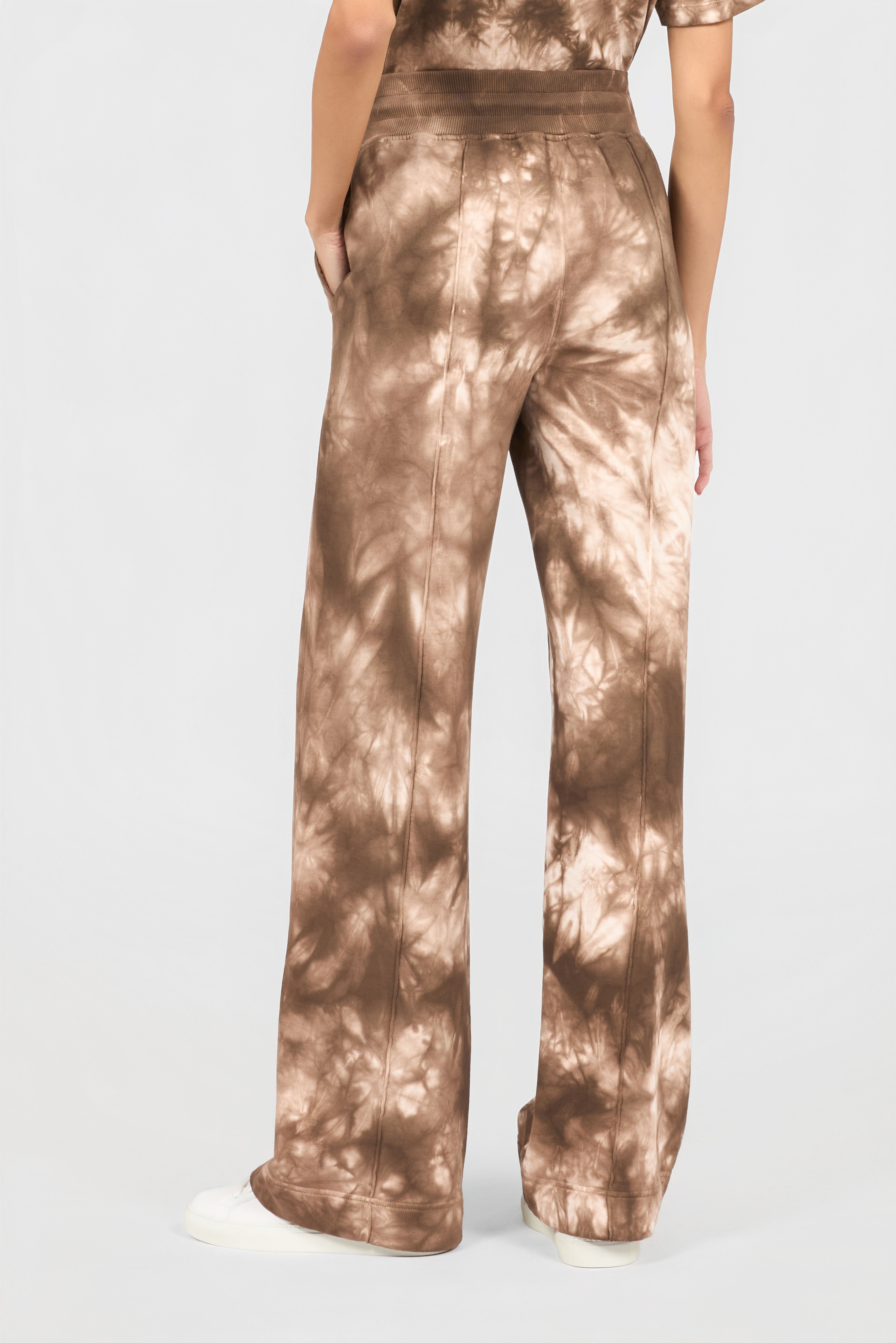 RC Tie Dye Flared Trousers NATURAL XQT20C-CF026