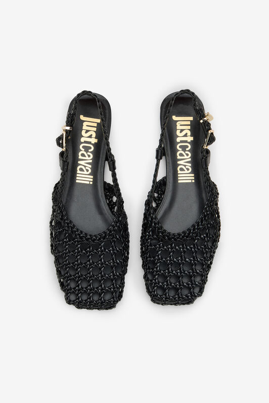 JC Escarpin Slingback au Design Tressé JC Escarpin Slingback au Design Tressé BLACK WFS105-WF343