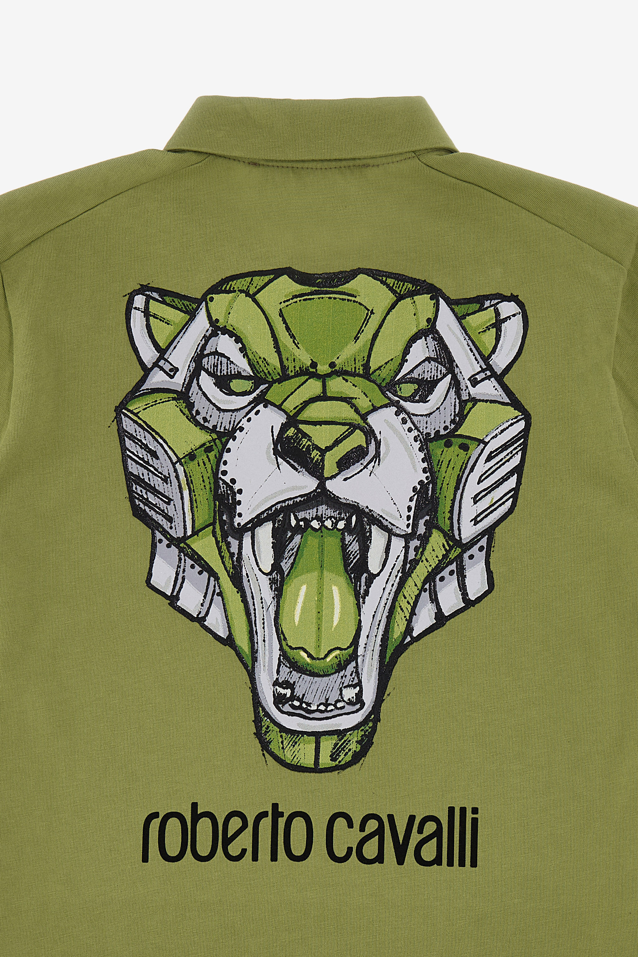 JU Logo polo t-shirt Green SJT634-JD001