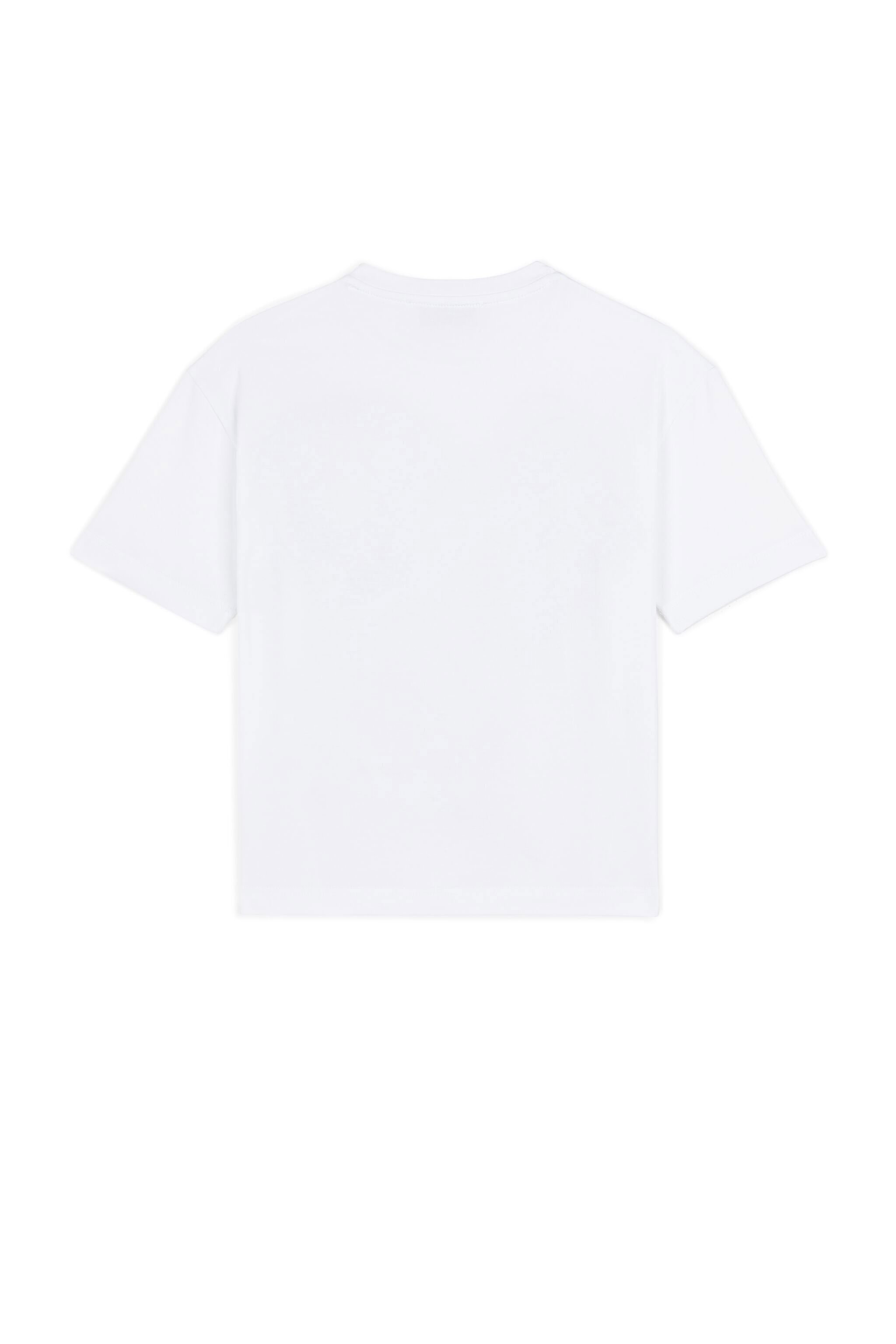 JU Abstract Record-Print T-Shirt WHITE/BLACK MJT685-JV025