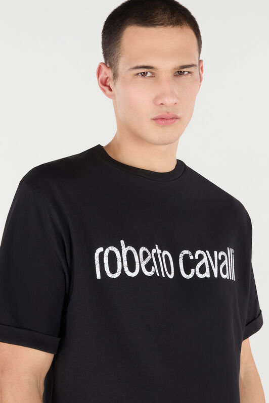 RC T-Shirt With Used Logo Black POT62A-JD060