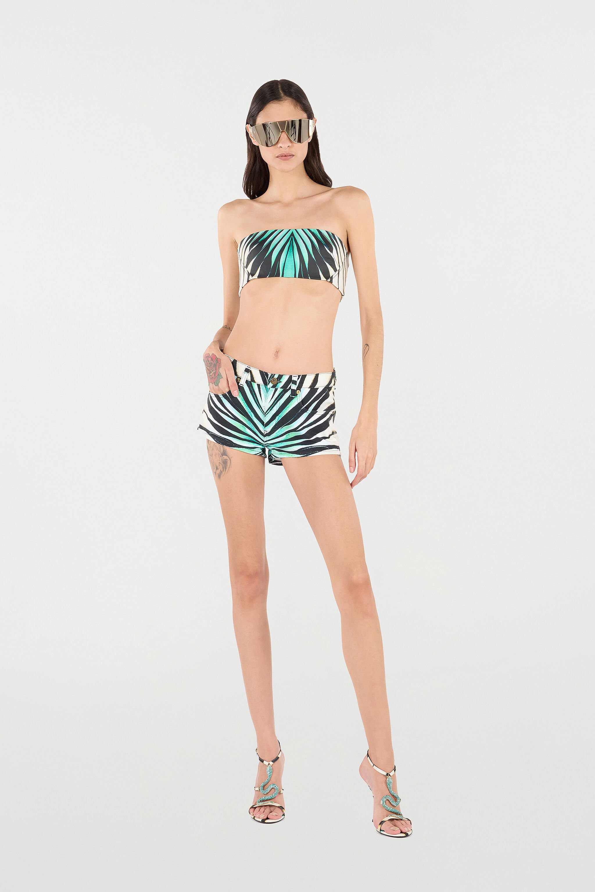 RC Ray Of Sea Print Shorts Light blue VKJ204-DAM33
