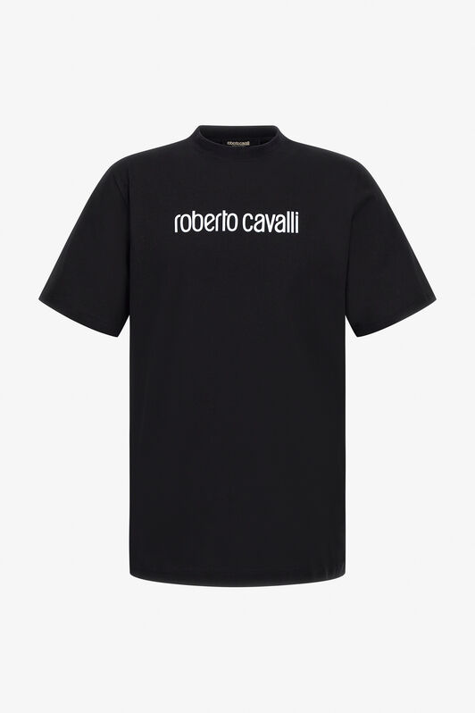 RC T-shirt with Logo Schwarz SRT61B-JD060