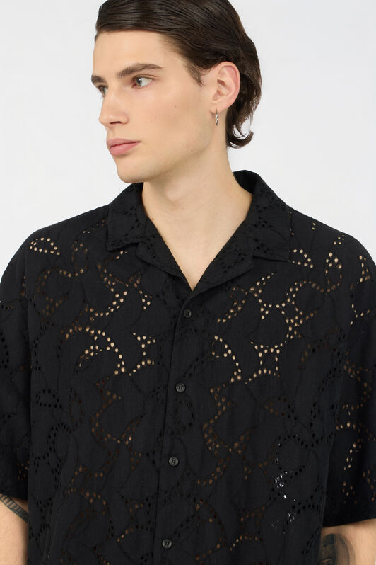 JC Schwarzes Hemd BLACK WFM022-WF170