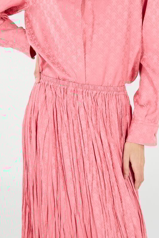 RC Crinkled Midi Skirt Pink VKT306-RK010