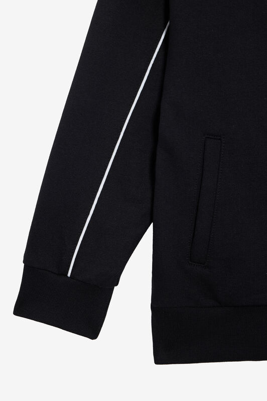 JU Black Sweatshirt with Logo Print BLACK VJT68D-CF050