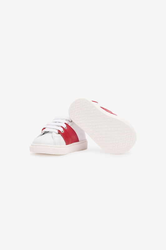 JU Color-Block Lace-Up Sneakers WHITE/RED TJS00Z-PZJ02