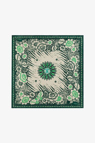 ${brand} Scarf with Zebra Pattern and Mirror Snake Monogram ${colorDescription} ${masterID}