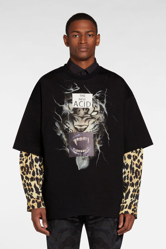 RC T-shirt BLACK NNT62D-JD070