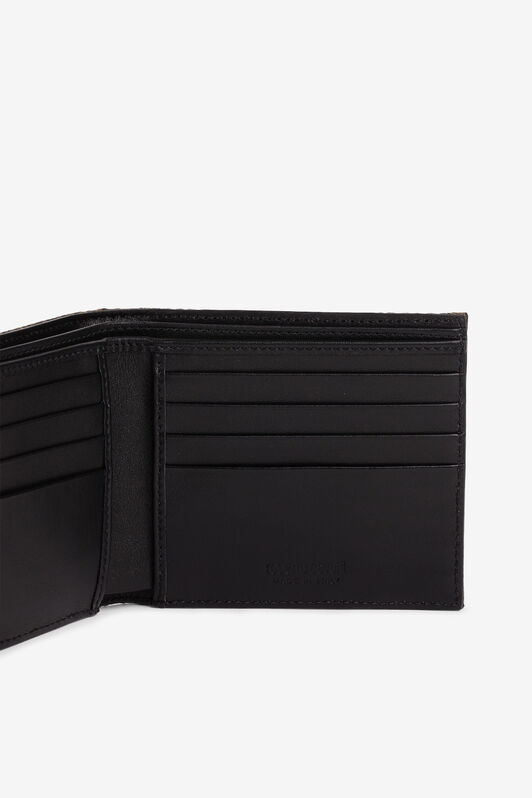 RC RC Monogramm-Jacquard-Geldbörse mit zweifacher Umschlagklappe Braun PRA005-DJ001
