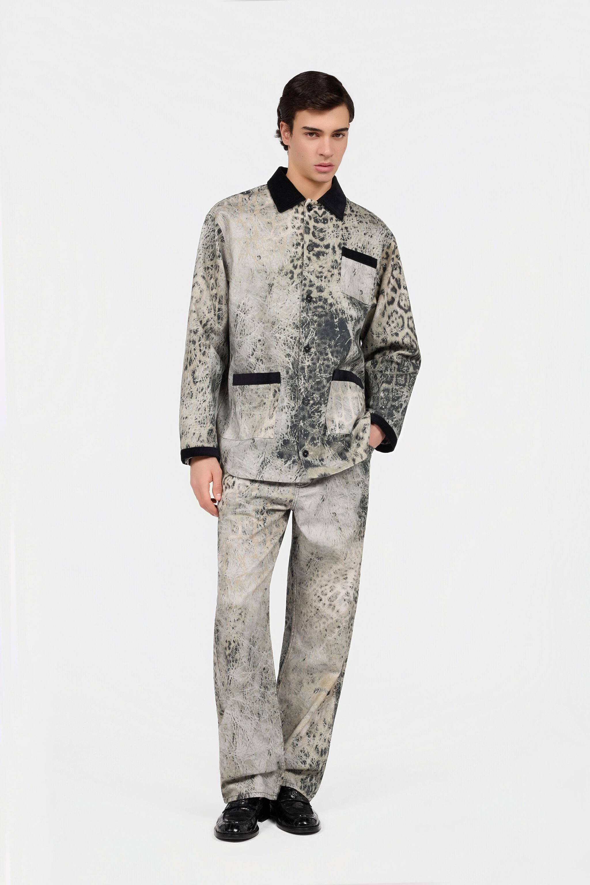 RC Jaguar Print Jacket GREY/BLACK XNT407-EAI31