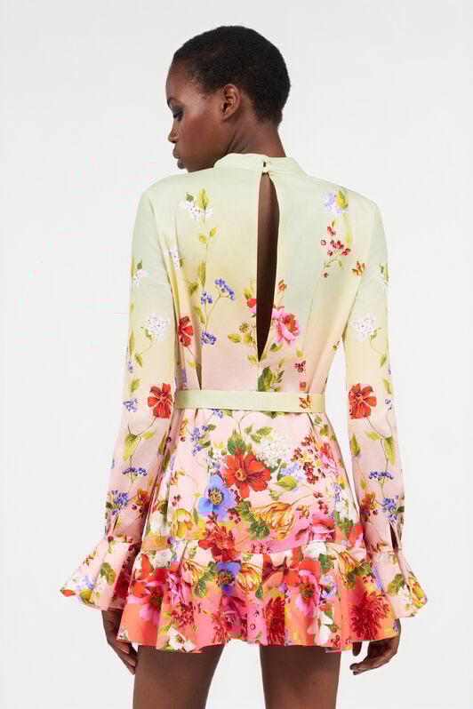 RC Mini Abito con Stampa Miami GREEN/FUCHSIA WQT104-3AR32