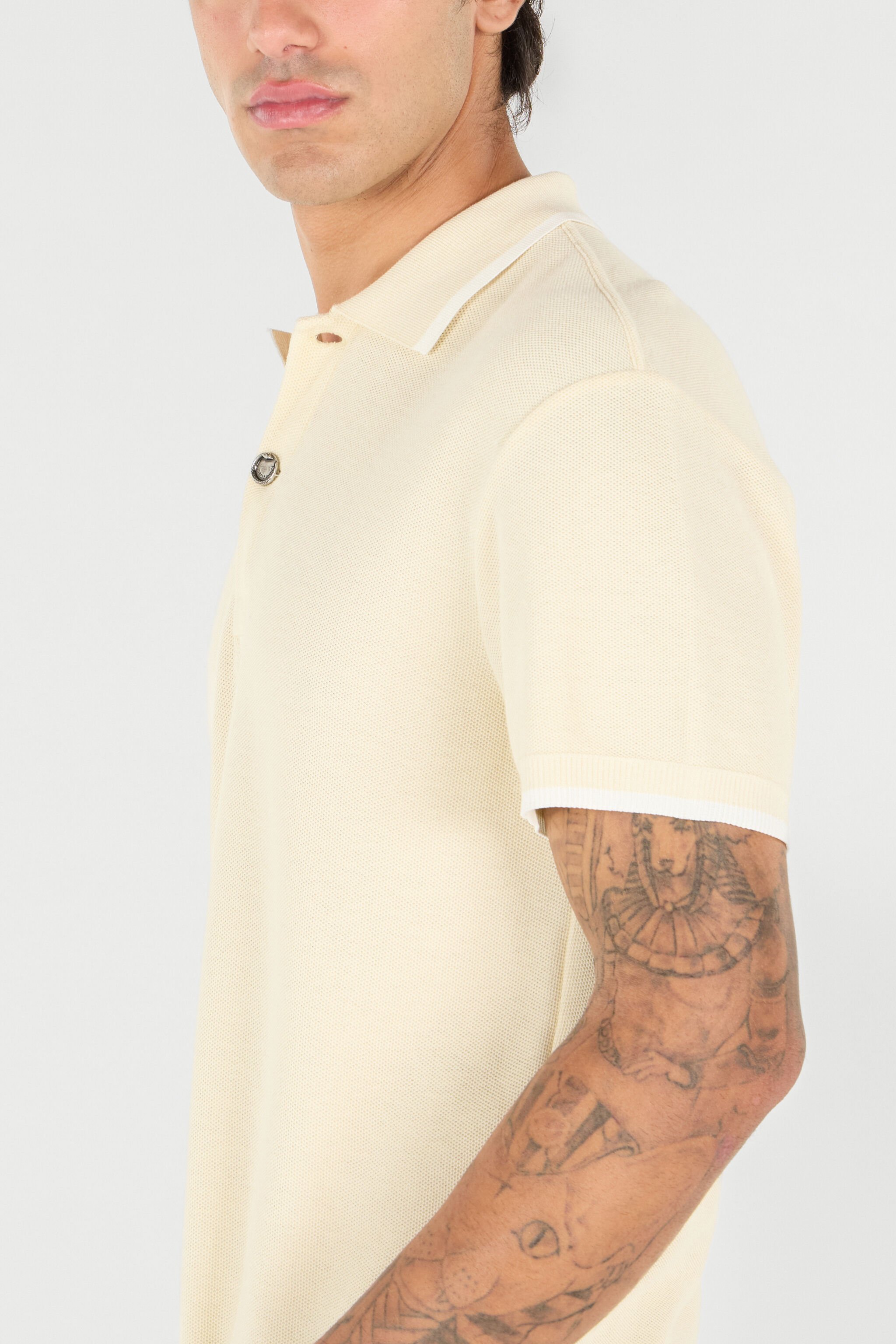 RC Man Cotton Polo Ivory UMM640-MG005