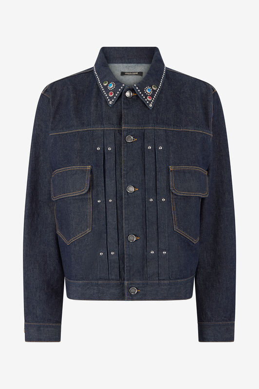 RC Denim Jacket with Studs and Stones RC Denim Jacket with Studs and Stones Dark blue VRJ476-VT025