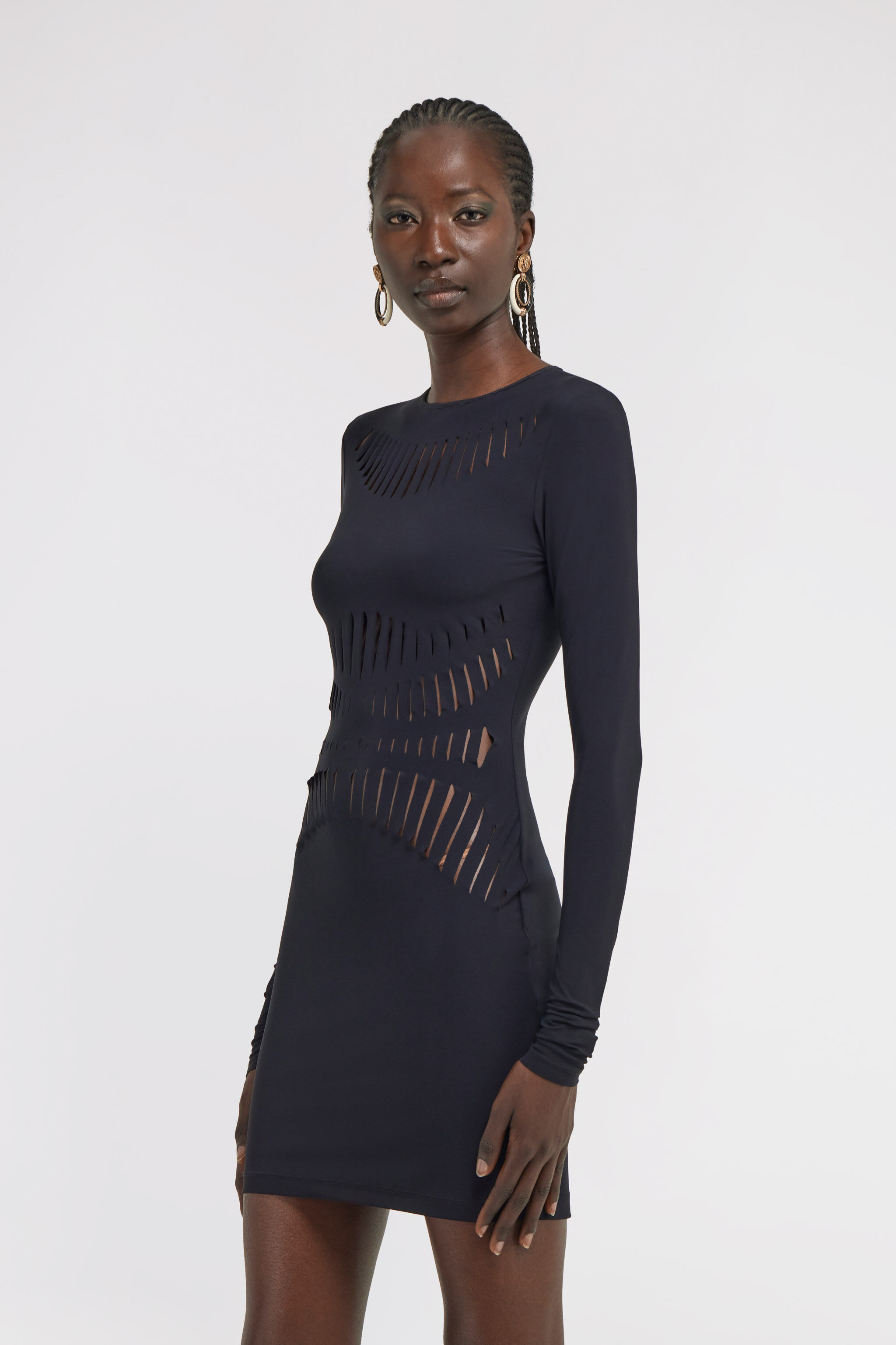 Cut out Dress in Black for Women | Roberto Cavalli®