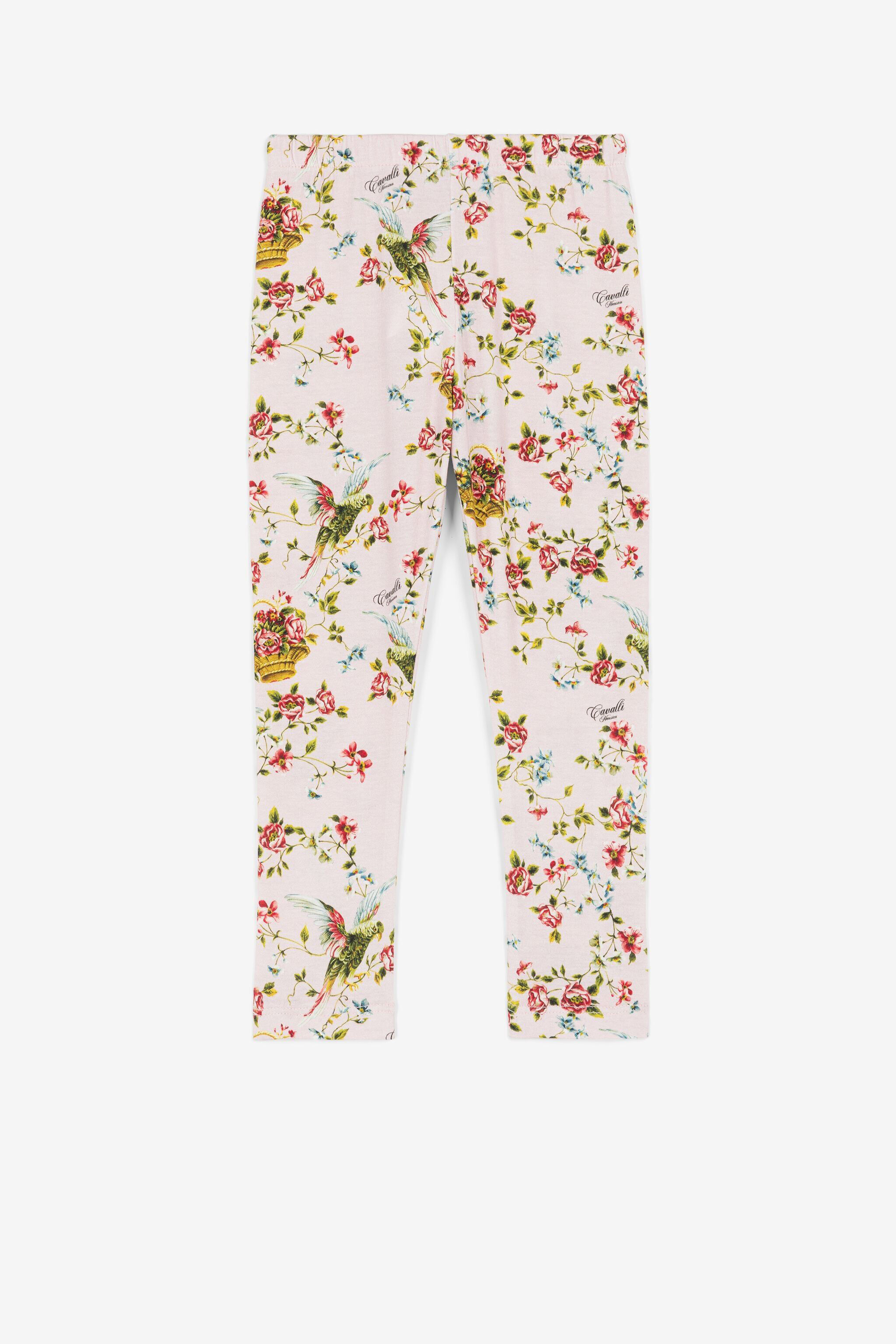 JU Leggings con stampa floreale Rosa OJT213-ISA2J