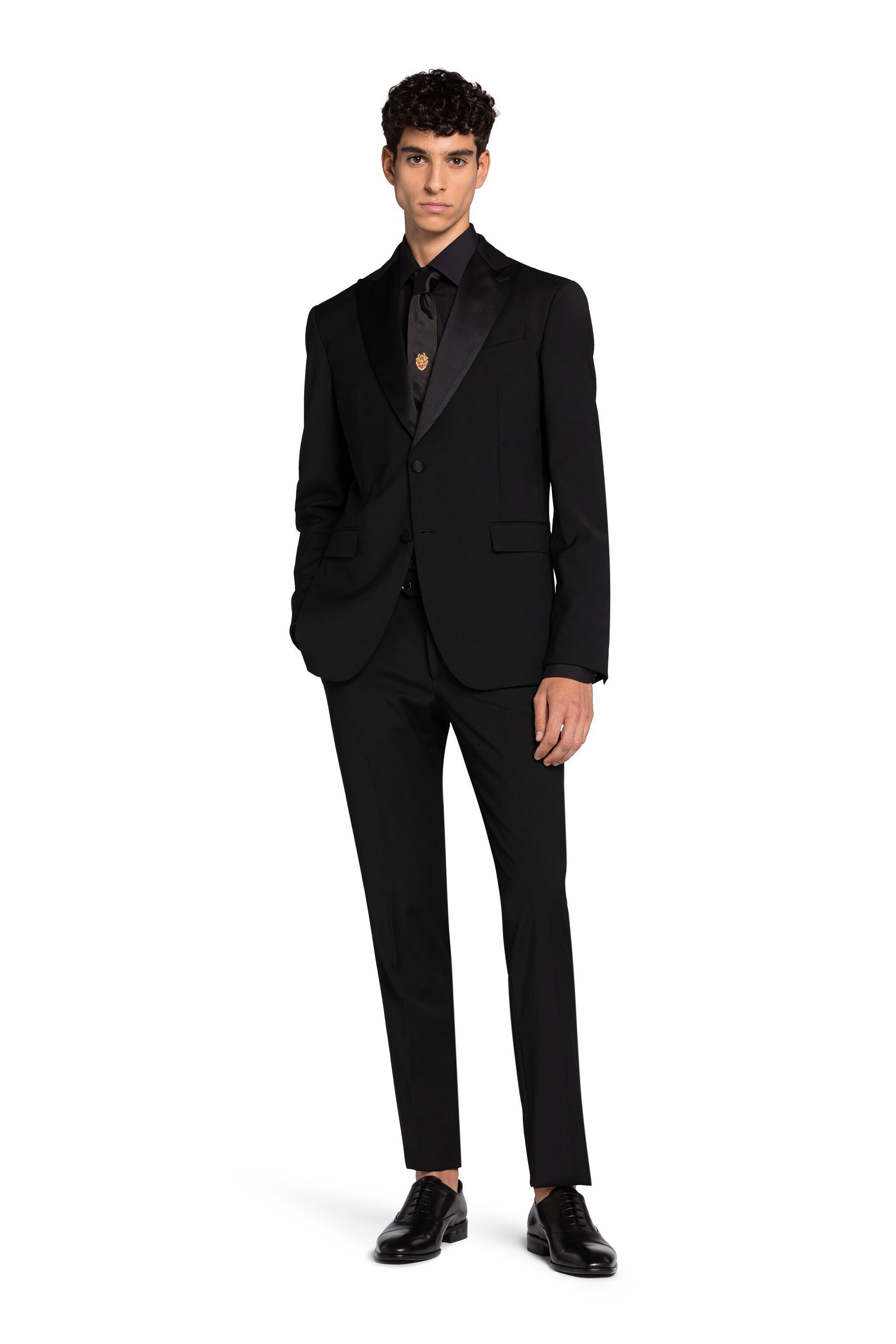 Single-Breasted Suit in Black for Men | Roberto Cavalli®