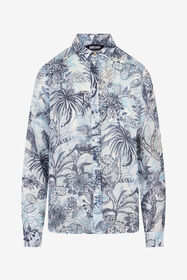 JC Stange Jungle Print Shirt NAVY UFT146-UF212