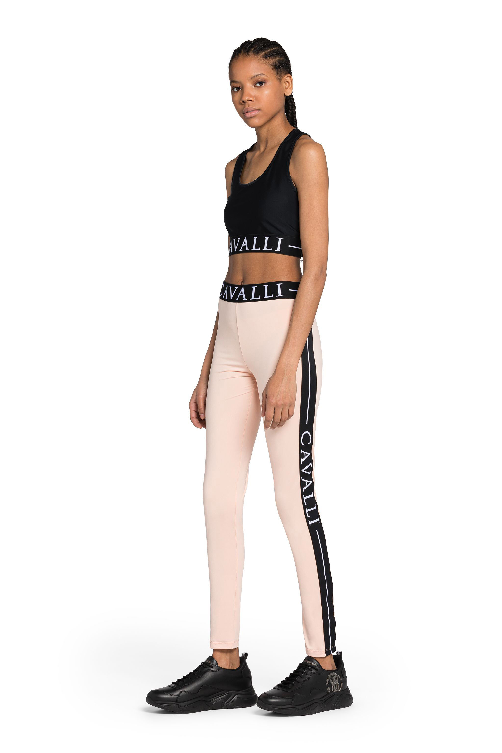 RC Logo-Stripe Leggings Rosa IST25B-LL008