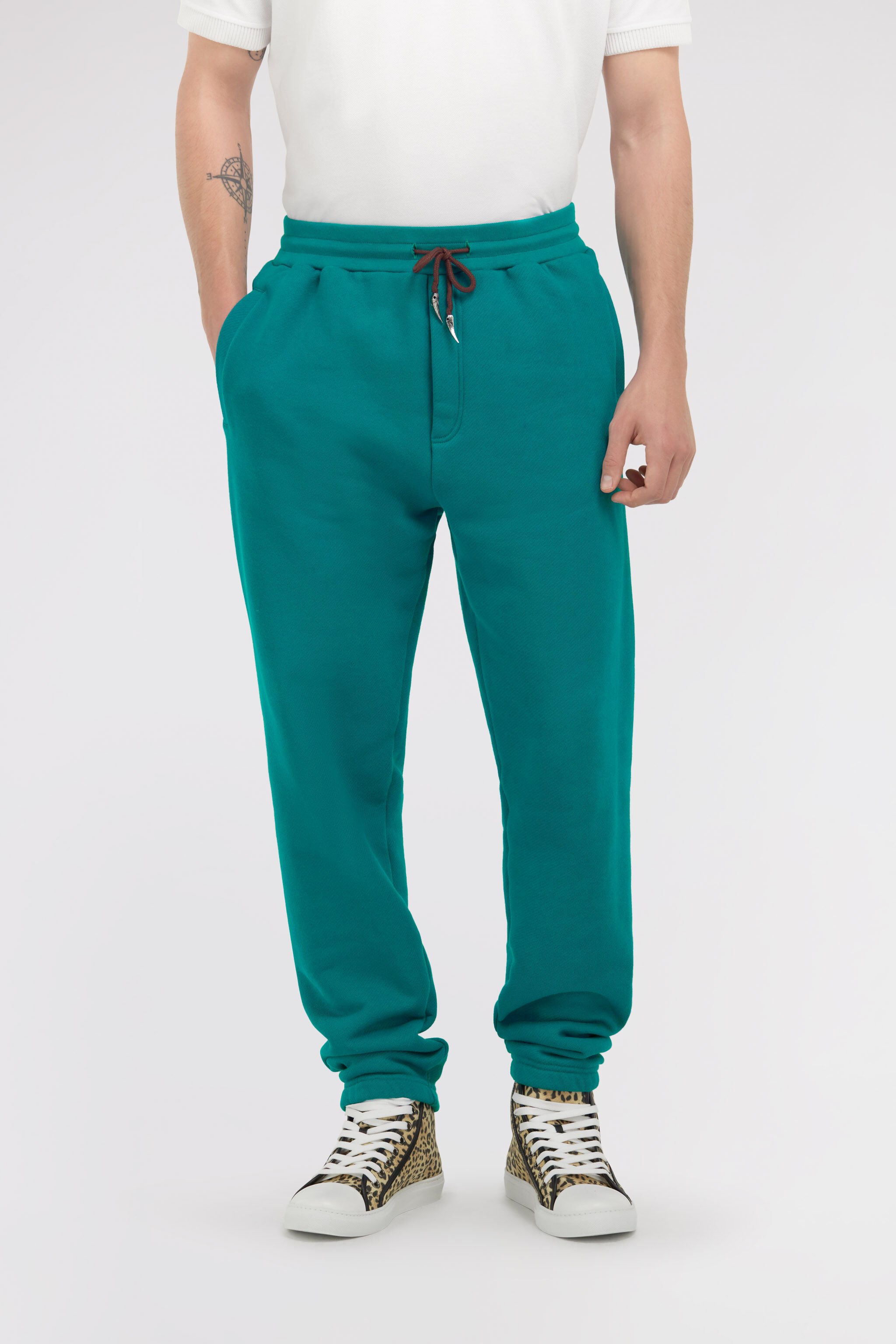 RC Pantaloni con dettaglio Fang Azzurro SRT25A-CF050