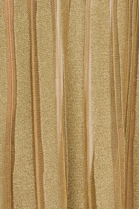 RC Abito Lungo See-Through Dorato Con Cut-Out GOLD WWM101-MO001