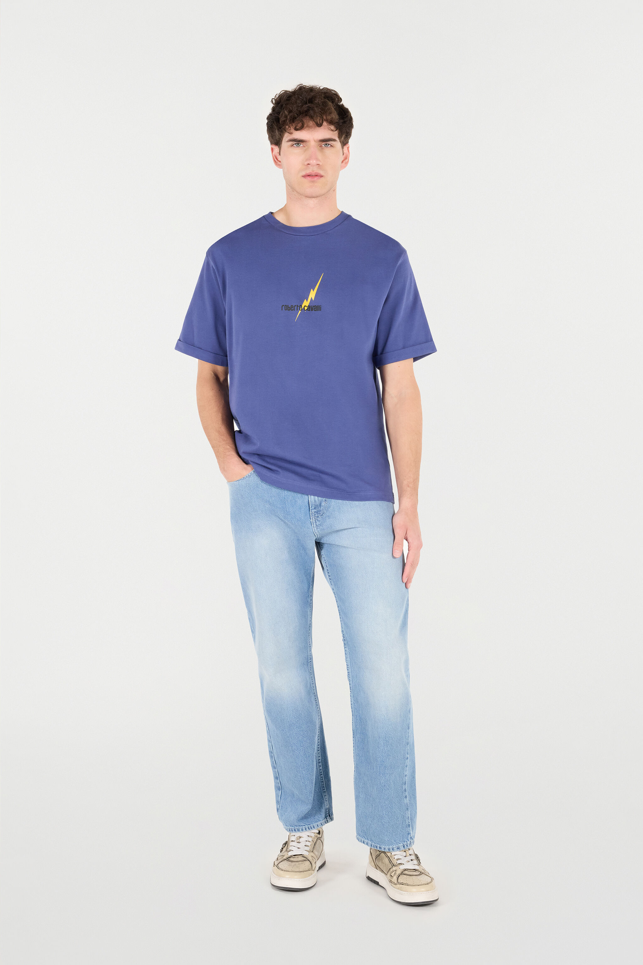 RC T-Shirt Con Stampa E Logo NAVY POT62B-JD060