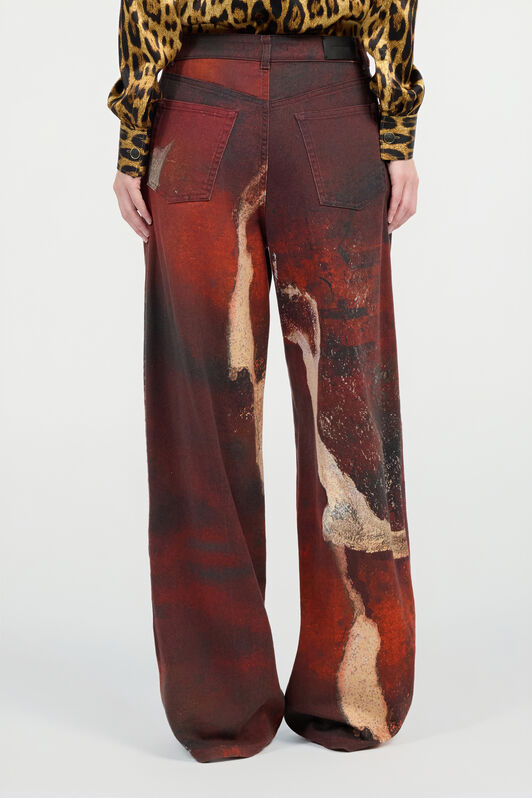RC Vaqueros Rosso De Denim Con Efecto Malteñido RC Vaqueros Rosso De Denim Con Efecto Malteñido Rojo VWJ207-DAQ74
