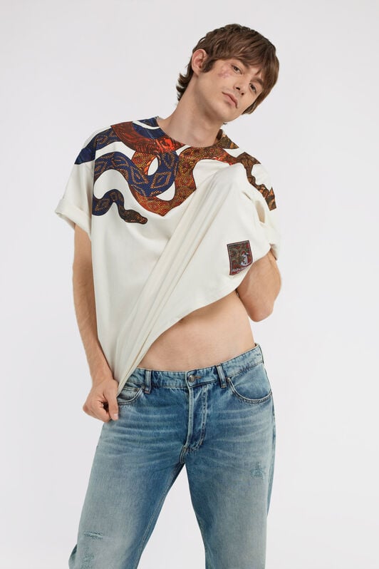 JC Just Cavalli T-shirt JC Just Cavalli T-shirt Ivory TFT020-TF037