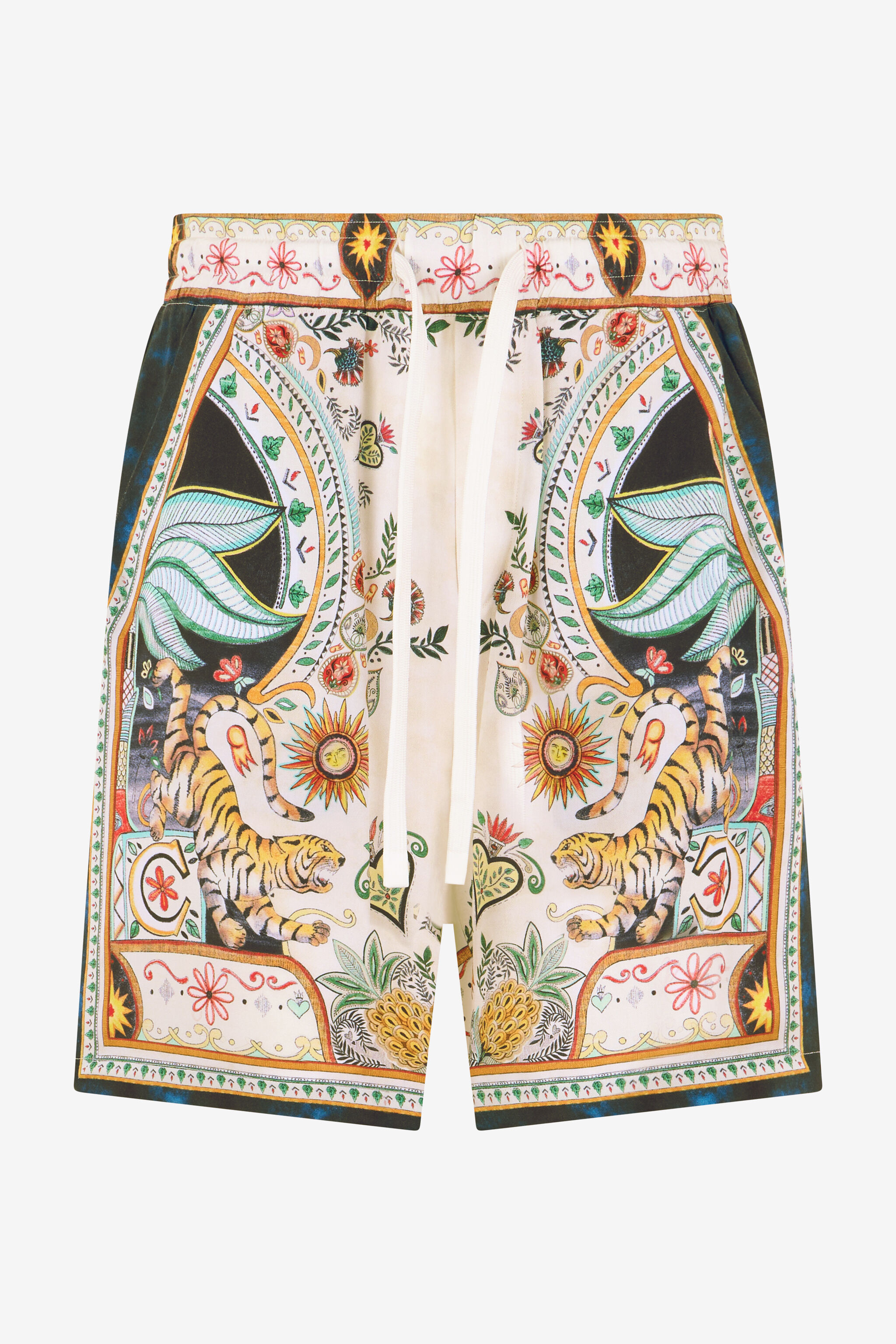 JC Shorts Stampa Tropical Garden OFF WHITE WFT014-WF041