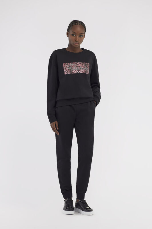 RC Sporty pants with logo Noir NOT22D-CF052