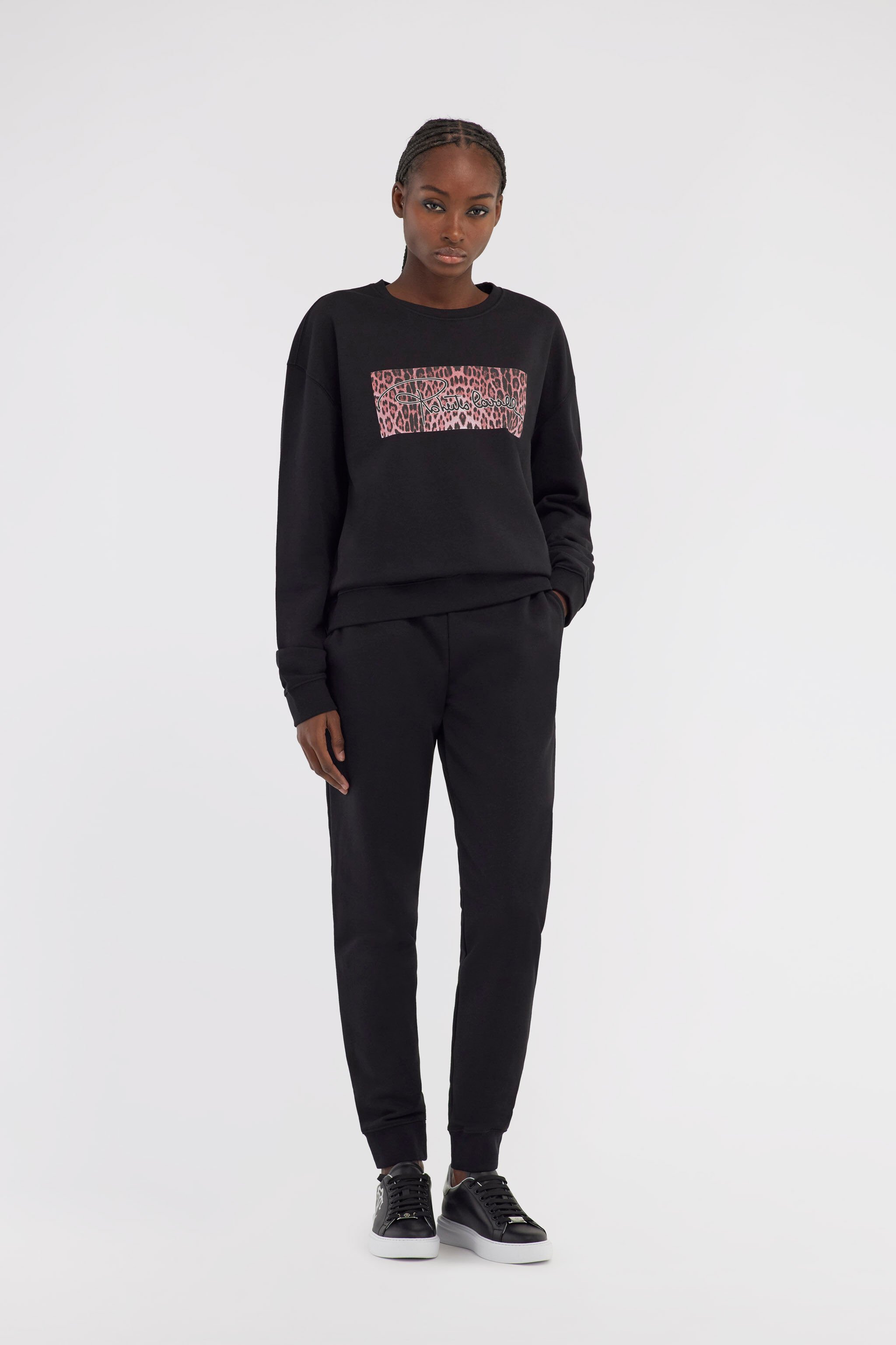 RC Sporty pants with logo Noir NOT22D-CF052