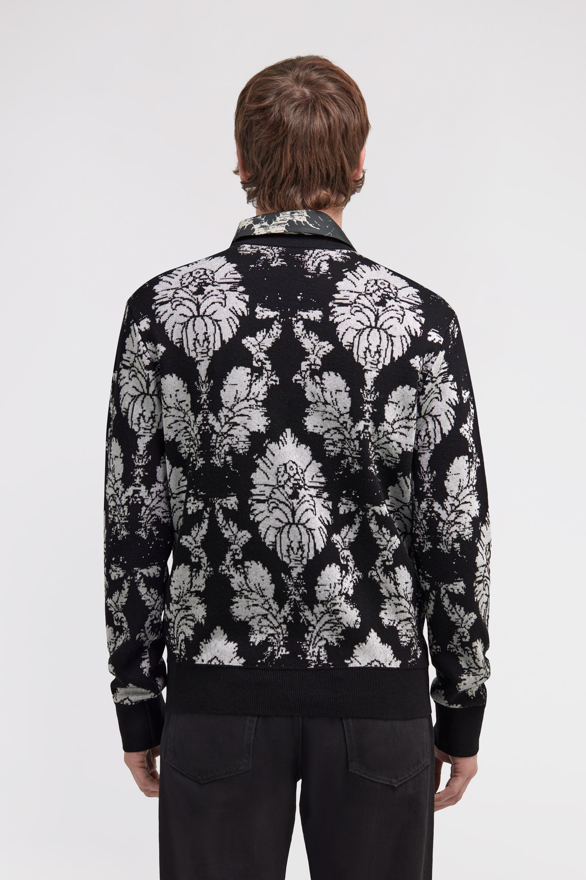 RC Jersey con estampado Broccato Negro TRM606-MA015